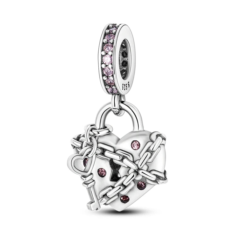 Locked Heart Charm