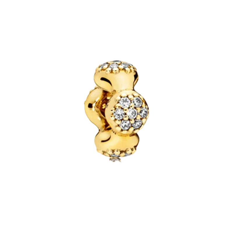 2025New Hot Sparking Flower Clip Charm Beads Dangle Snake Fit Original Silver Bracelet Necklace Beads For Diy Jewelry Women Gift