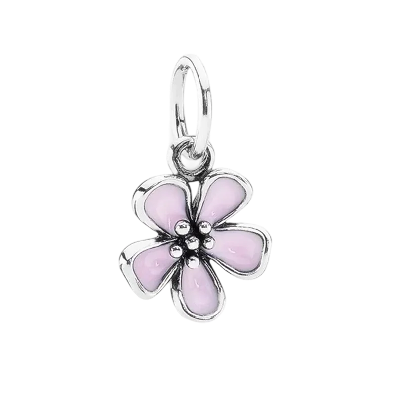 2025New Hot Sparking Flower Clip Charm Beads Dangle Snake Fit Original Silver Bracelet Necklace Beads For Diy Jewelry Women Gift