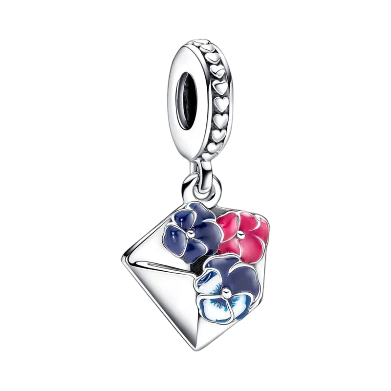 2025New Hot Sparking Flower Clip Charm Beads Dangle Snake Fit Original Silver Bracelet Necklace Beads For Diy Jewelry Women Gift