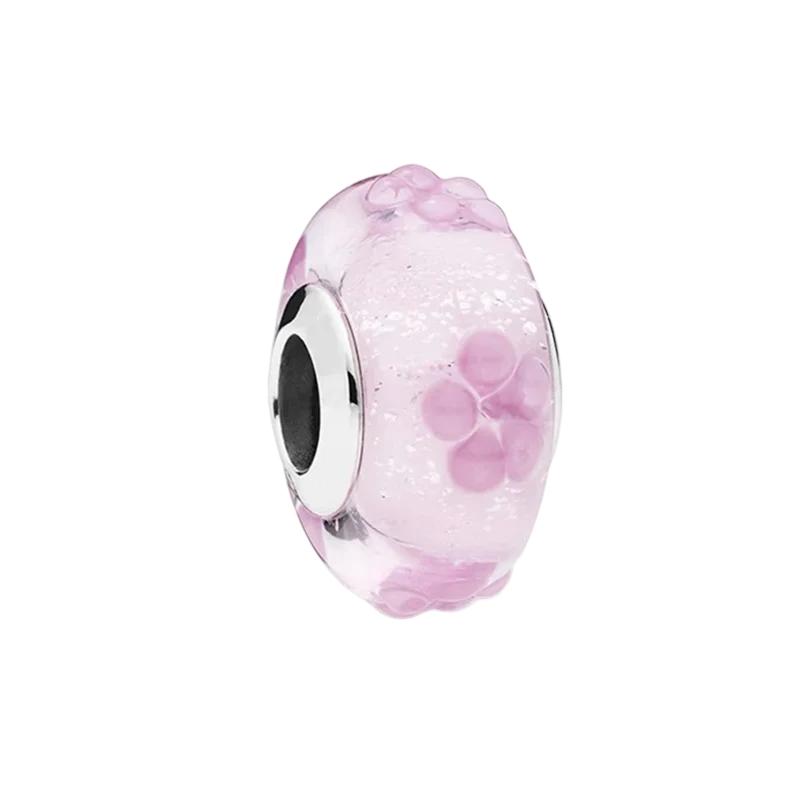 2025New Hot Sparking Flower Clip Charm Beads Dangle Snake Fit Original Silver Bracelet Necklace Beads For Diy Jewelry Women Gift