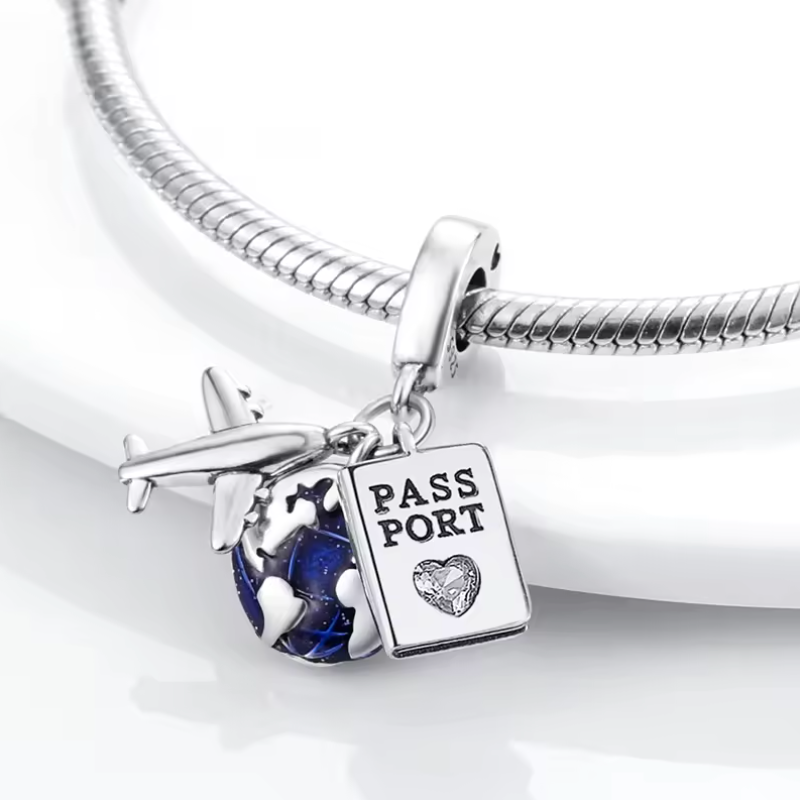 Passport Travel Charm | Sterling Silver Bracelet Charm