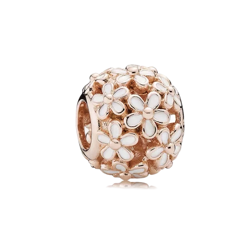 2025New Hot Sparking Flower Clip Charm Beads Dangle Snake Fit Original Silver Bracelet Necklace Beads For Diy Jewelry Women Gift